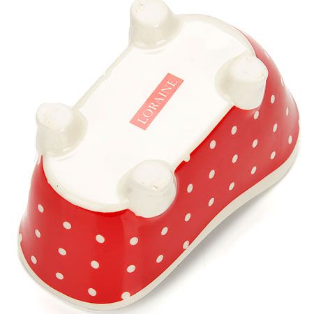 Подставка для губки Loraine «Красный узор» 150 мл