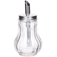 Сахарница Loraine прозрачная с дозатором