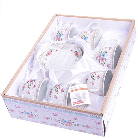 Чайный сервиз 220 мл в подарочной упаковке 12 предметов LORAINE