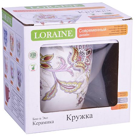 Кружка Loraine 380 мл из керамики