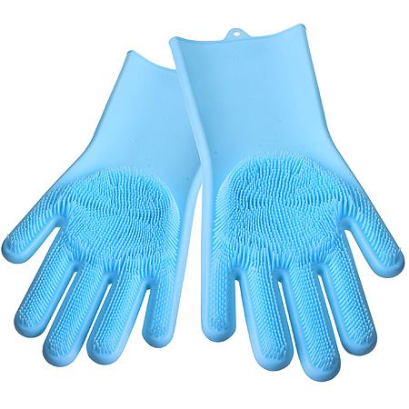Перчатки силиконовые многофункциональные Mayer&Boch цвет голубой