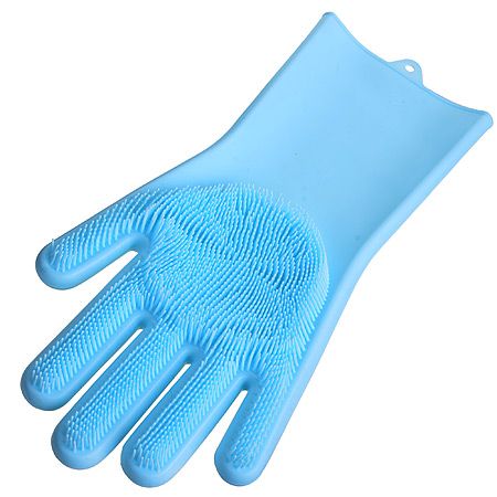 Перчатки силиконовые многофункциональные Mayer&Boch цвет голубой