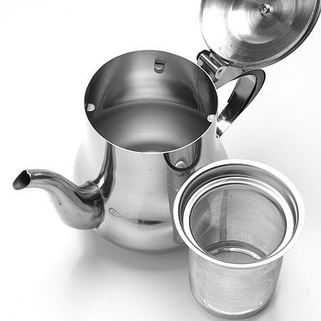Заварочный чайник Mayer&Boch с фильтром 1 л из нержавеющей стали 