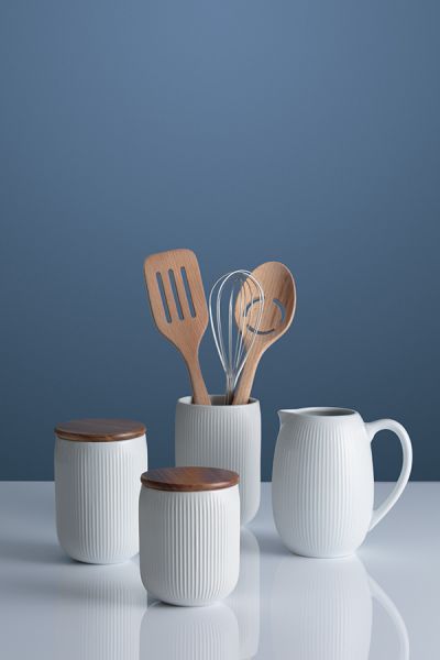 Обеденная тарелка Linear 27 см белая