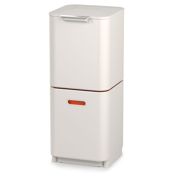 Контейнер для мусора с двумя баками Totem Compact 40 л белый