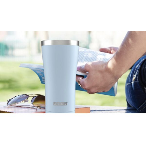 Термокружка Zoku 550 мл металлик