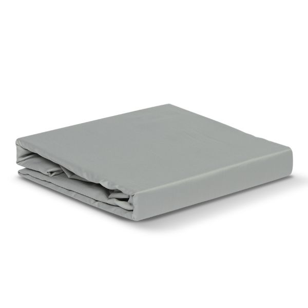 Простыня из сатина светло-серого цвета из коллекции Essential 240х270 см