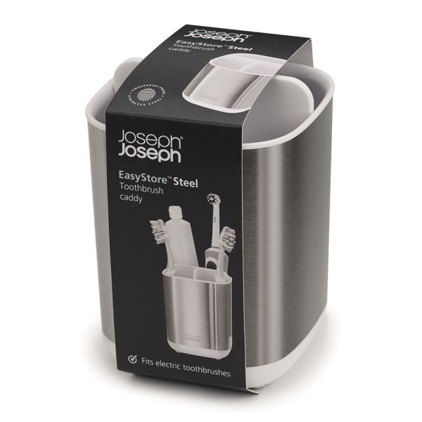 Органайзер для зубных щеток EasyStore Steel белый