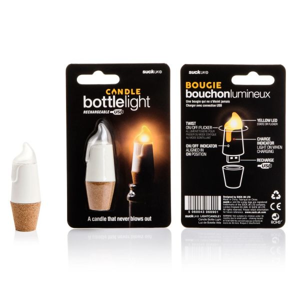 Пробка для бутылки Bottlelight с подсветкой и usb