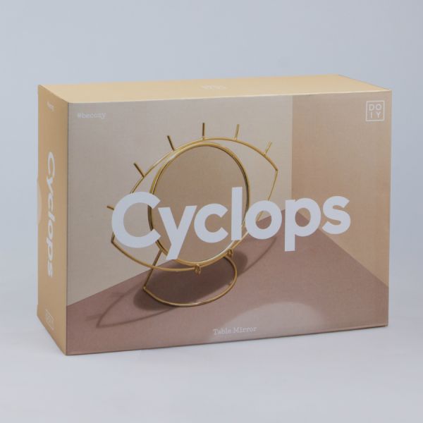 Зеркало настольное Cyclops золотое