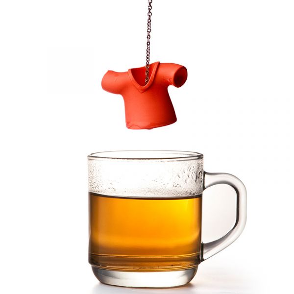 Заварочная ёмкость для чая Tea shirt красная