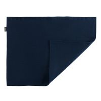 Салфетка двухсторонняя под приборы из умягченного льна темно-синего цвета Essential 35х45 см 