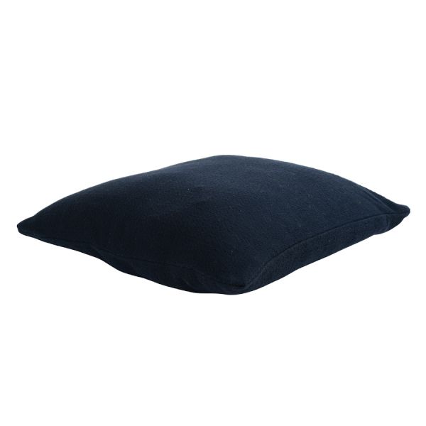 Подушка декоративная из хлопка фактурного плетения темно-синего цвета из коллекции Essential, 45х45 TK19-CU0013