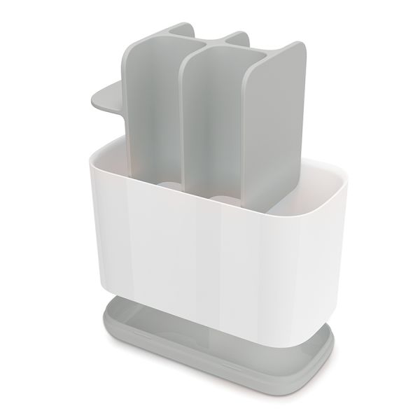 Органайзер для зубных щеток EasyStore большой белый-серый