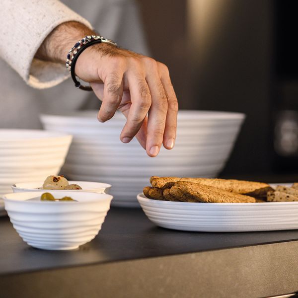 Блюдо сервировочное Tierra бежевое Guzzini