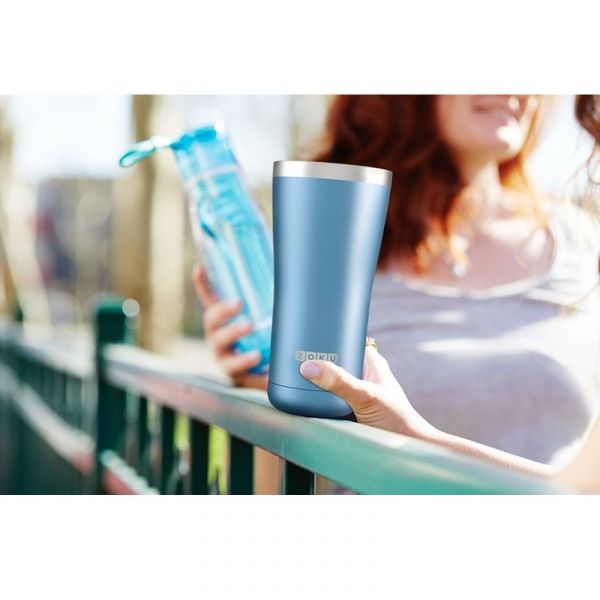 Термокружка Zoku 550 мл металлик