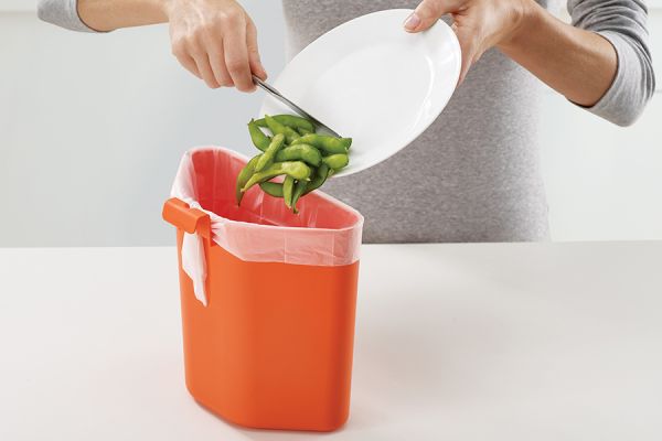 Контейнер для мусора с двумя баками Totem Compact 40 л белый