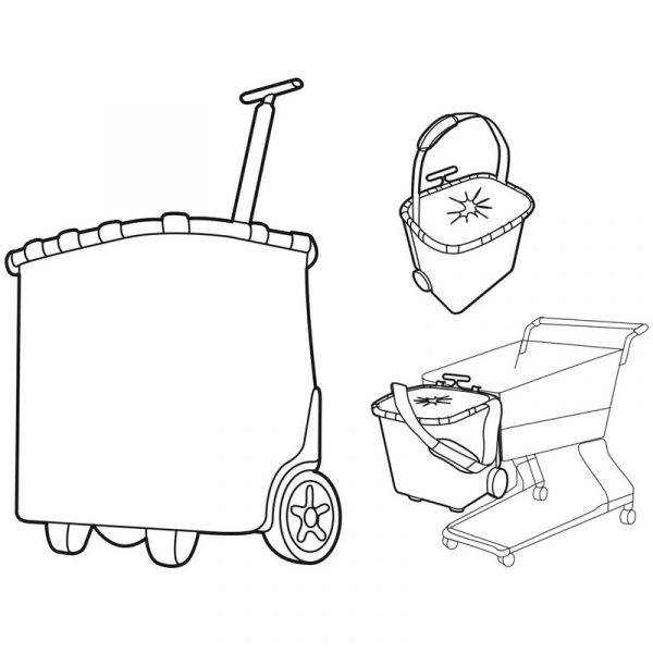 Сумка-тележка Carrycruiser red Reisenthel