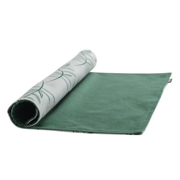 Салфетка Russian North под приборы двухсторонняя из хлопка с графичным принтом «Папоротник» 35x45 см