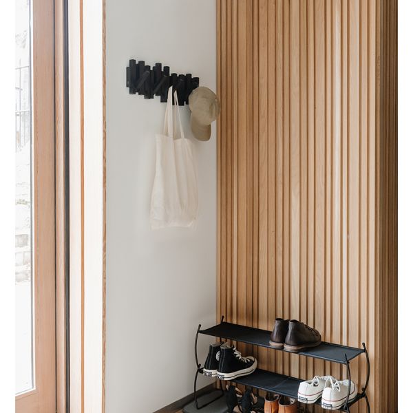 Вешалка Sticks настенная черная