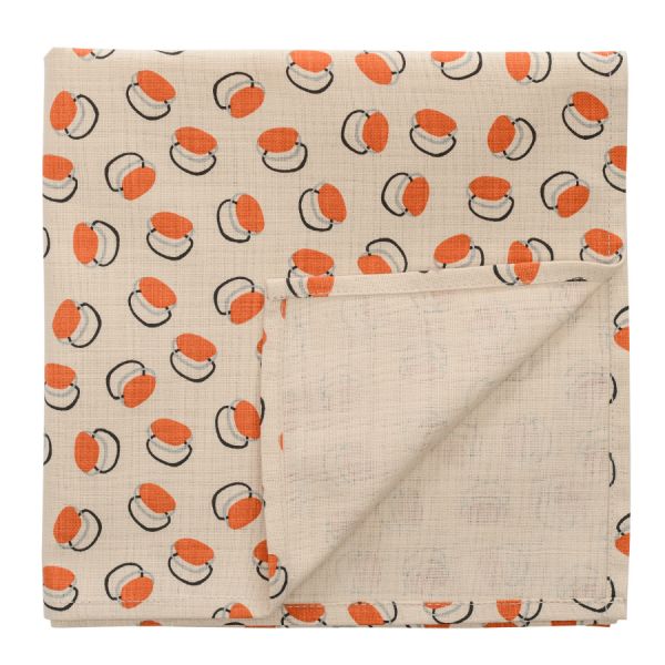 Салфетка сервировочная Russian North 45x45 см из хлопка с графичным принтом Ягоды