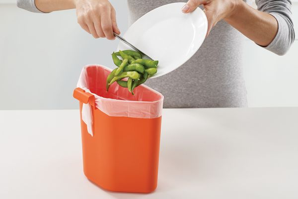 Контейнер для мусора с двумя баками Totem Max 60 л белый