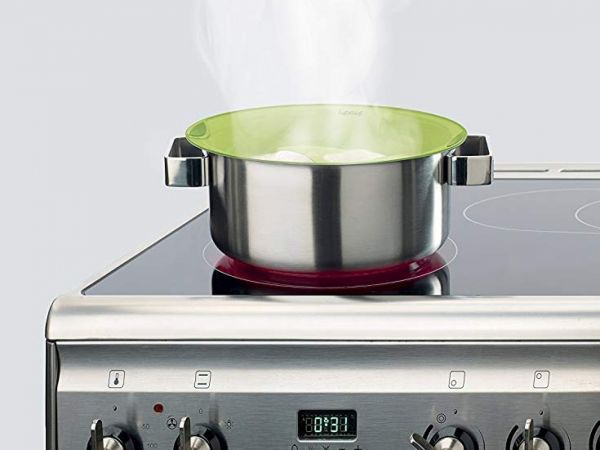 Крышка-непроливайка Lekue 22 см цвет зеленый 