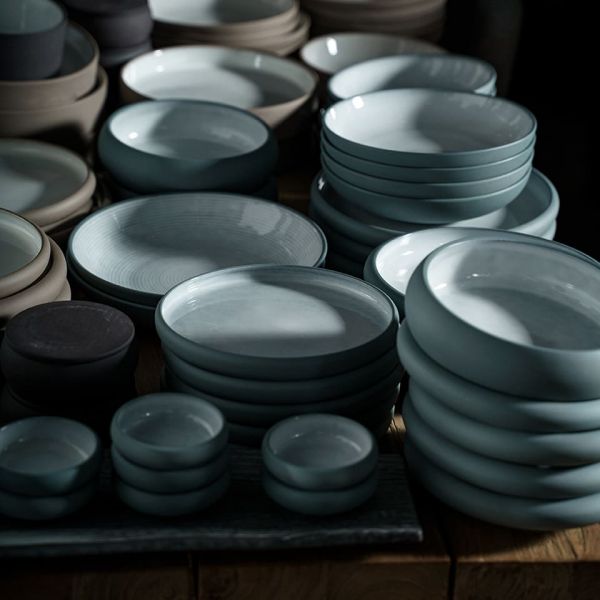 Чаша керамическая 26 см grey/white ROOMERS TABLEWARE