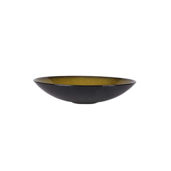 Тарелка керамическая 21 см gold/black ROOMERS TABLEWARE