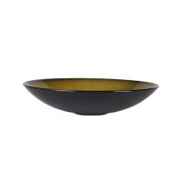 Тарелка керамическая 24 см gold/black ROOMERS TABLEWARE