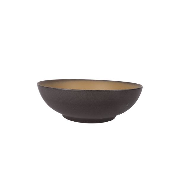 Чаша керамическая 18 см beige/black ROOMERS TABLEWARE