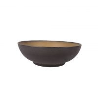 Чаша керамическая 22 см beige/black ROOMERS TABLEWARE