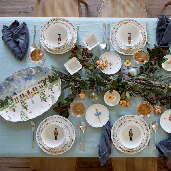 Блюдо овальное 50x35 см Новый Год, керамика, Nutcracker Costa Nova TA501-00921C