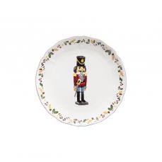 Тарелка закусочная 21 см Щелкучник, керамика, цвет белый, Nutcracker Costa Nova TP213-00821D