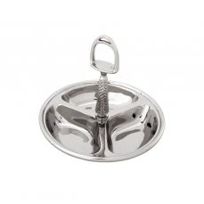 Менажница, латунь, 22х10 см, silver plated ROOMERS TABLEWARE