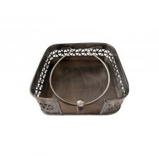 Подставка для салфеток, латунь, 15х15х5 см, NICKEL PLD ROOMERS TABLEWARE
