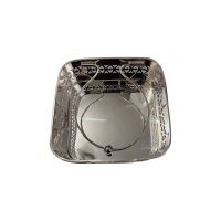 Подставка для салфеток, латунь, 15х15х5 см, silver plated ROOMERS TABLEWARE