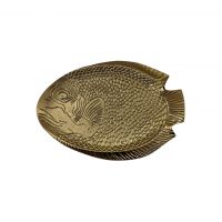 Поднос рыба, латунь, 25х25 см, Antique gold ROOMERS TABLEWARE