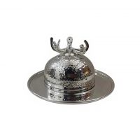 Масленка, латунь, 15х15х14 см, silver plated ROOMERS TABLEWARE
