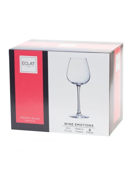 Набор фужеров (бокалов) для красного вина ВАЙН ЭМОУШЕН 350мл 6шт CRISTAL D'ARQUES