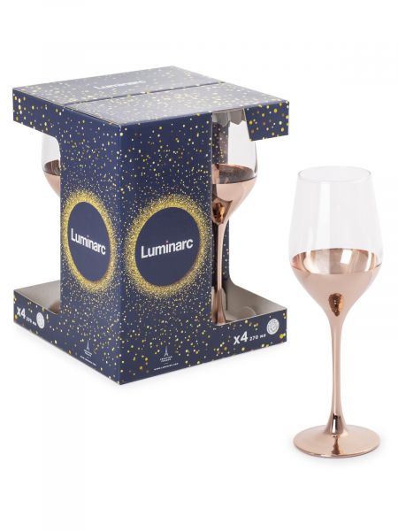 Набор бокалов для вина СЕЛЕСТ ЭЛЕКТРИЧЕСКАЯ МЕДЬ 4шт 270мл LUMINARC