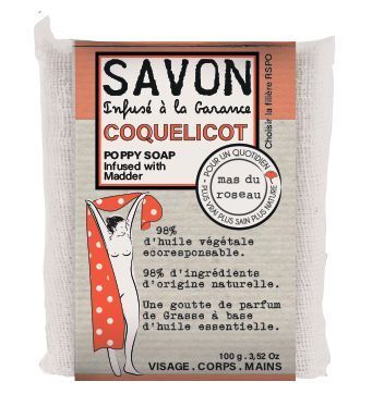 Мыло твердое COQUELICOT, 100 гр, аромат маковый цветок
