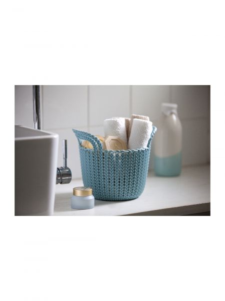 Корзина круглая KNIT XS 3л белая CURVER