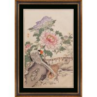 Постер G&C BAIREI:CRANE & PEONY 55х80 см