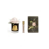 Роза-диффузор FRENCH ROSE pink розовый черная ваза, 1 спрей 10мл