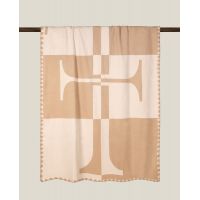 Плед Frati DEAUVILLE FH, бежевый 130х180 см, хлопок 80% полиэстер 20%, 770г