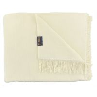 Плед CLAUDI PAULOS OFF WHITE, 150х200см, 60% хлопок 40% акрил