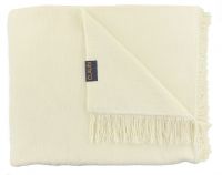 Плед CLAUDI PAULOS OFF WHITE, 150х200см, 60% хлопок 40% акрил