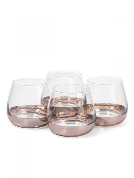 Набор стаканов СИР ДЕ КОНЬЯК ЭЛЕКТРИЧЕСКАЯ МЕДЬ 4шт 300мл низкие LUMINARC