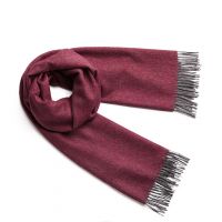 FISHBONE MULBERRY GRAYШарф, ткань в ёлочку, 65х200 100% беби альпака